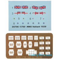 Trumpeter 05796 HMS Valiant，1939年
