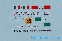 Trumpeter 07250 型号套件意大利C1 Ariete主战坦克