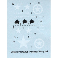 Trumpeter 07264 美国M26（T26E3）潘兴重型坦克