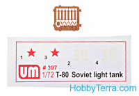 UM  307 T-80 Soviet light tank