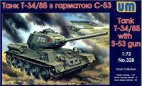 UM-MT Models 1/72 Soviet T-34/85 TANK with S-53 GUN 