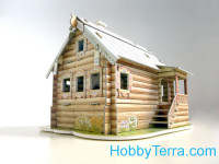 Russian hut, paper model