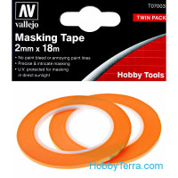 Masking tape 2mm x 18m, 2 pcs