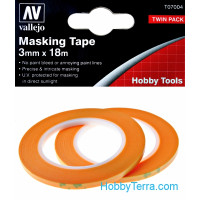 Masking tape 3mm x 18m, 2 pcs