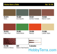 Vallejo 70150 型号颜色集：铁锈和普碳钢的影响