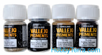 Vallejo  73190 Pigments Set. Dust & Dirt, 4pcs