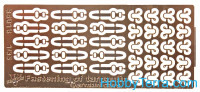 Vmodels  35016 Photo-etched set 1/35 Fastening of tarpaulin German cars