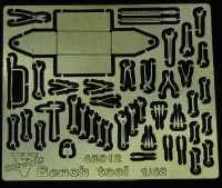 Vmodels  48012 Photoetched set of details Bench tools