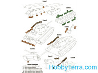 World of Paper tanks AR-0001 纸模型。E-50 Ausf。M中等坦克