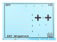 Zvezda  3672 German heavy assault gun "Shturmtigr"