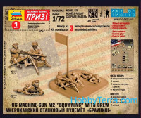 Zvezda  7414 U.S. machine-gun M2 'Browning' with crew