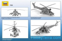 Zvezda  7293 Model Set. Mi-24 V/VP "Crocodile" attack helicopter