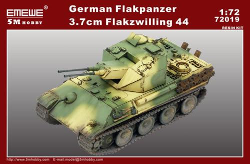 1 72 scale tank: German Flakpanzer 3.7cm Flakzwilling 44 5M Hobby 72019 ...