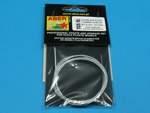 Aber  TCS-15 Stainless Steel Towing Cables d 1,5mm, 1 m long
