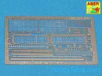 Aber 35-G28 Grilles for Russian tank T-55, Tiran 5, for Tamiya kit