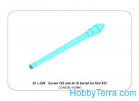 Aber  35-L208 Soviet 122mm A-19 barrel for ISU-122, for Zvezda kit