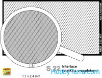 Nets interlace look and hexagonal (80x45mm) 1,7x2,4mm	