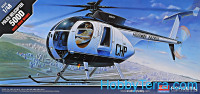 Hughes 500D police helicopter