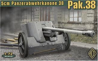Lijm Mark nogmaals Panzerabwehrkanone Pak 38 50mm Ace 72222 HobbyTerra.com
