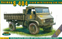 Unimog S 404 truck with folding cab top