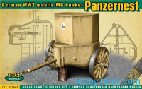 WWII German mobile MG bunker Panzernest