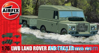 LWB Land Rover and trailer (hard top)