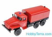 1:87 URAL shelter generator truck, red color