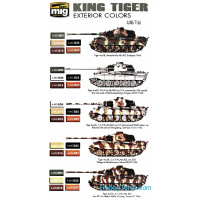 MIG (AMMO)  7166 Special set for Takom. King Tiger, exterior color, set 2