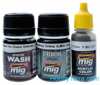 MIG (AMMO)  7413 Weathering Set. U.S. Green tanks