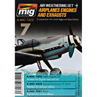 Weathering Set. Airplanes engines and exhausts