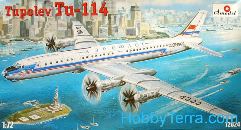 Amodel  72024 Tu-114 passenger aircraft