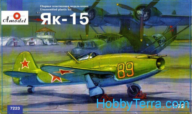 Amodel  7223 Yakovlev Yak-15 Soviet jet fighter. Re-release. Limited edition.