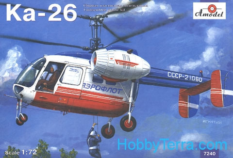 Amodel  7240 Kamov Ka-26 Soviet helicopter