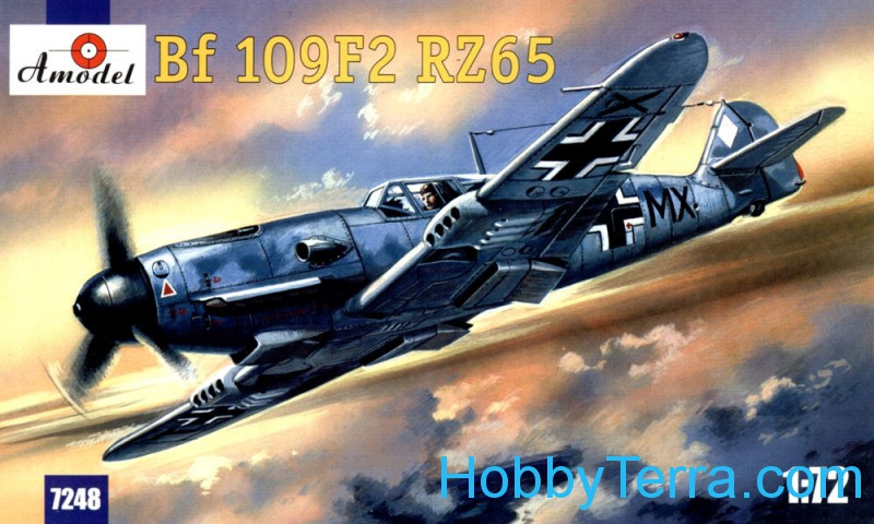Amodel  7248 Me Bf-109F2 with RZ-65 German WW2 fighter
