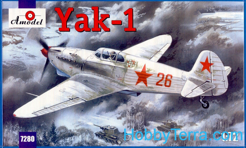 Amodel  7280 Yak-1 Soviet WW2 fighter