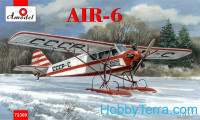 AIR-6 Soviet monoplane on skis