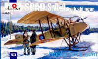 SPAD S.A.4 with ski gear