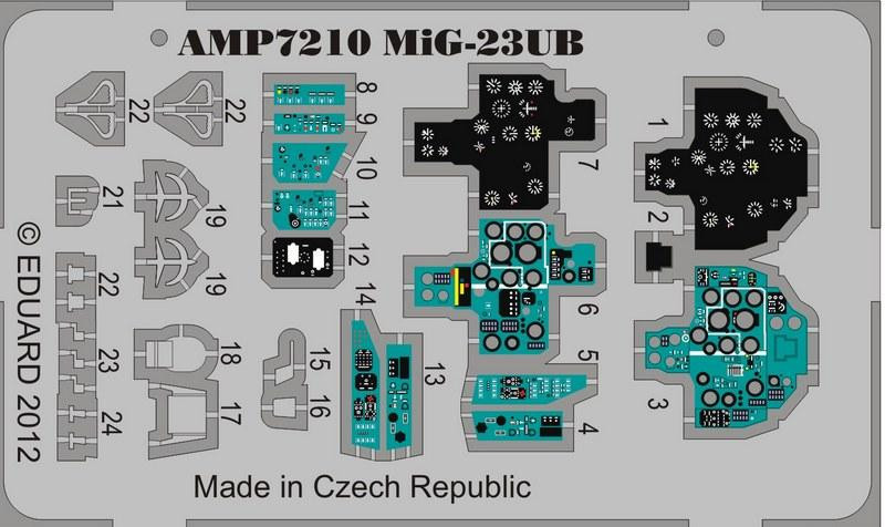 AMP  7210 Photo-etched set for ART Model MiG-23UB