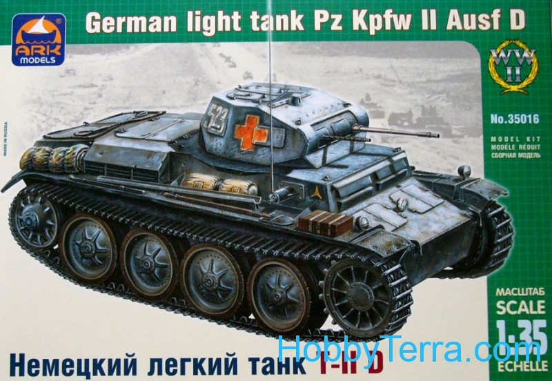 Ark models  35016 Pz.Kpfw II Ausf.D German light tank