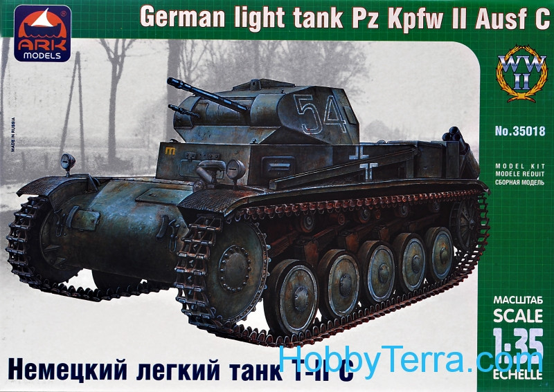 Ark models  35018 Pz.Kpfw II Ausf.C German light tank