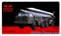 ZIL-135 FROG-7 (LUNA) 8 wheeled missile launcher (resin kit & PE set)