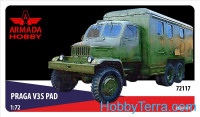 PRAGA V3S PAD Czechoslovakian workshop truck (resin kit & PE set)