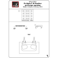 Armory  AR pe7251c Pz.Kpfw .VD Panther periscope openings (universal)