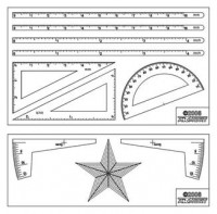 Transparent flexible rulers on film