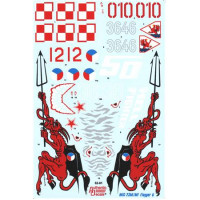Decal 1/32 for MiG-23 M/MF Flogger B, for Trumpeter kit