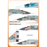 Authentic Decal  7203 Decal 1/72 for MiG-29 Fulcrum C (9-13), Part I
