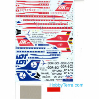 Authentic Decal  14405 Decal 1/144 for Tu-134A/A-3 in Europe, Part 5