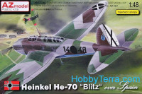 Heinkel He-70 over Spain