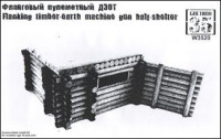 Flanking reinforced timber-earth machine-gun half-shelter