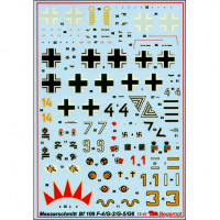 Decal 1/72 for Messerschmitt Bf-109G/F